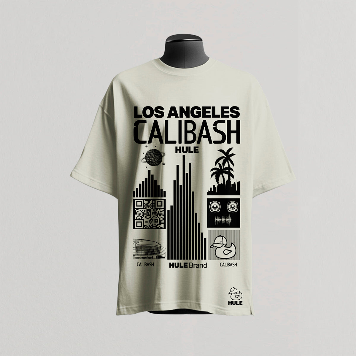 CALIBASH Beige Oversized T-Shirt - Official Collectible Merch (pick up at calibash)