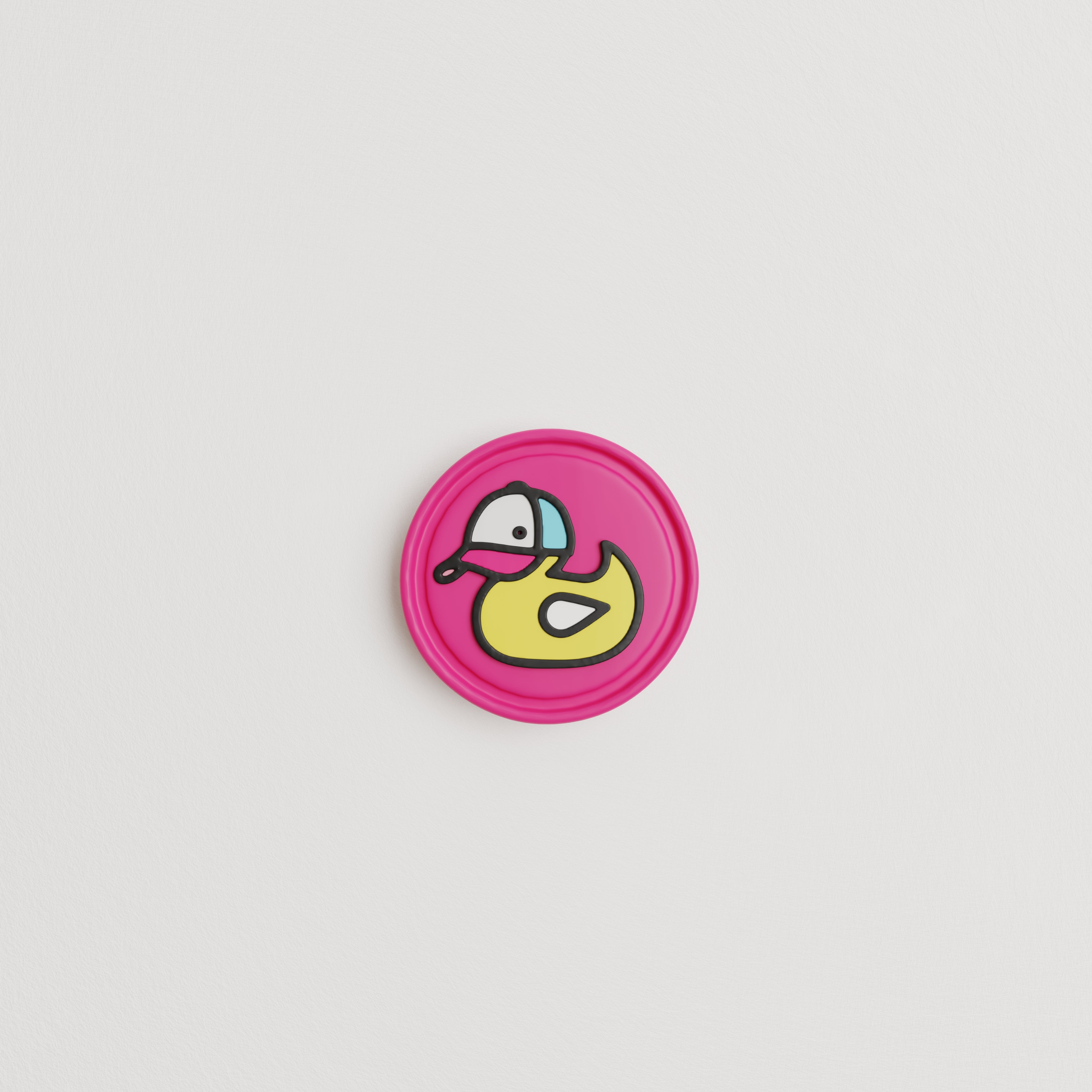 Fuchsia Hule Duck Patch