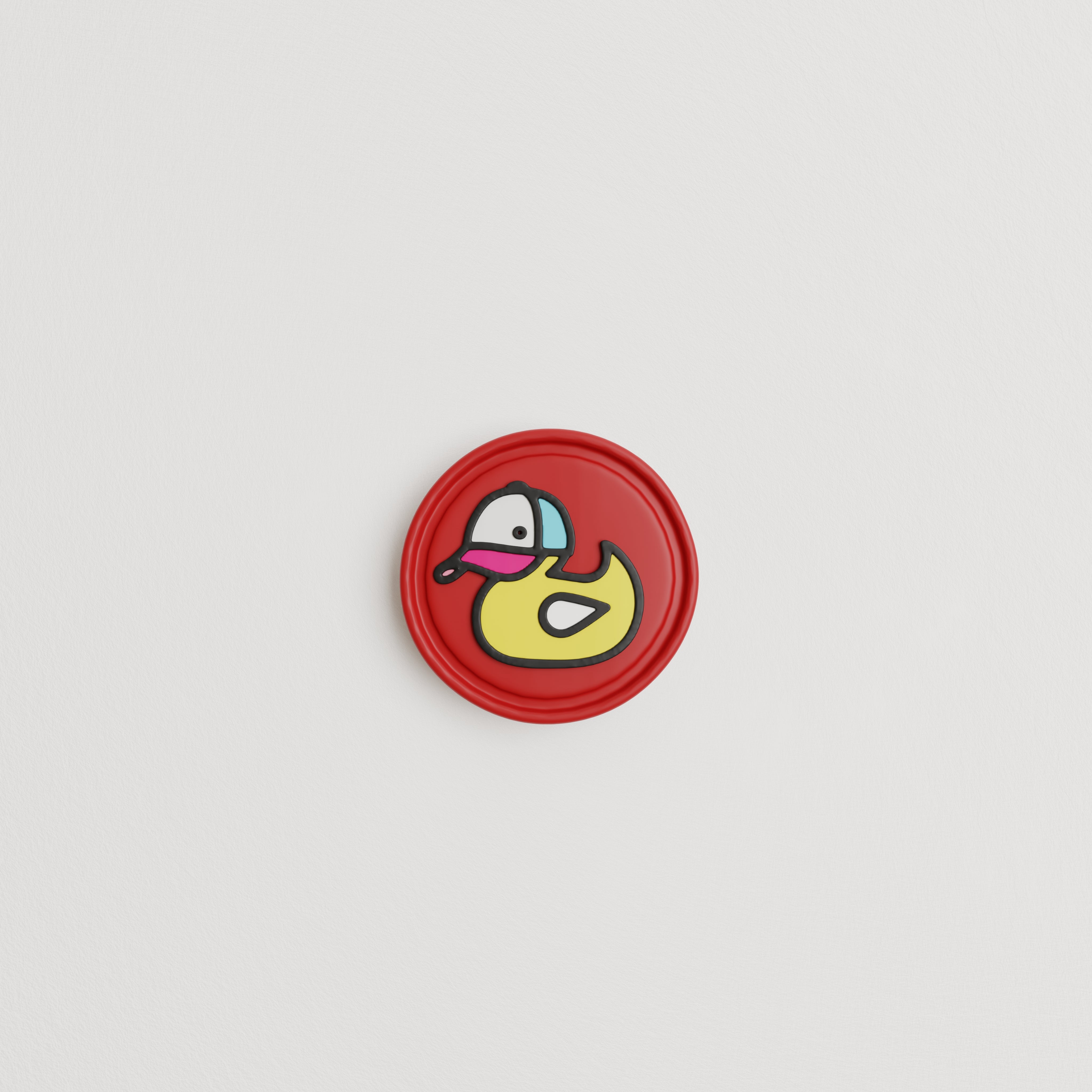 Red Hule Duck Patch